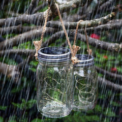 10 LEDs Solar Energy Mason Bottle Cap Pendent Lamp Outdoor Decoration Garden Light, Not Include Bottle Body