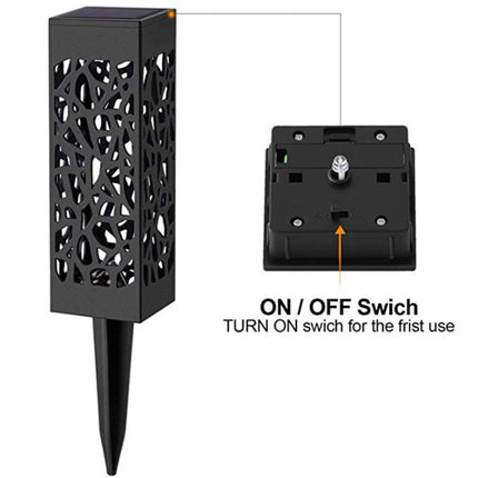Outdoor Hollowing Out Solar Energy Garden Lawn Lamp