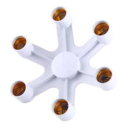 1 to 6 E27 Standard Lamp Holder Base Converter LED Light Bulbs Socket Adapter, 1 to 6