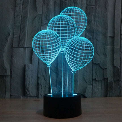7 Color Discoloration Creative Visual Stereo Lamp Desk Lamp Night Light, Balloon Style
