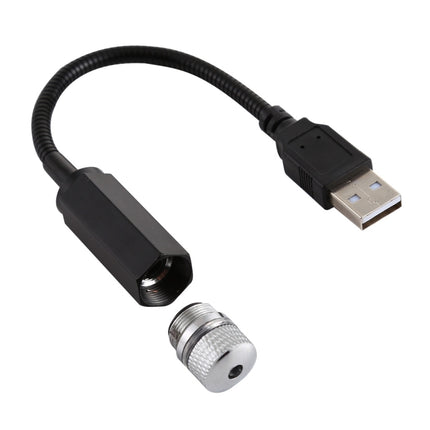 USB Interface Household and Car 360-degree Bending Atmosphere Light, Light Color: Red, Light Color: Red