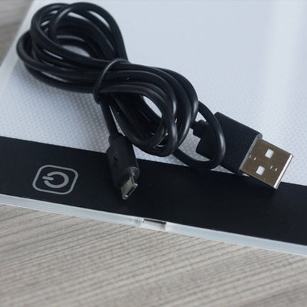 Ultra-thin A4 Size Portable USB LED Artcraft Tracing Light Box Copy Board Brightness Control for Artists Drawing Sketching Animation and X-ray Viewing, Brightness Control