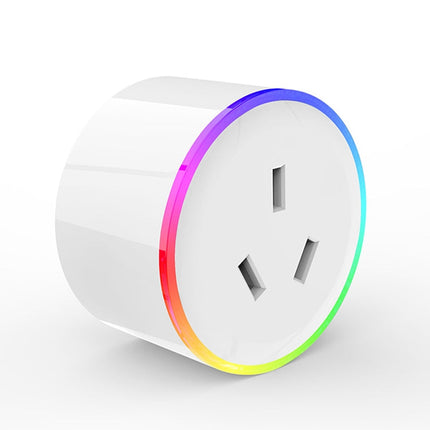 10A RGB Scene Light WiFi Remote Control Smart Socket Works with Alexa & Google Home & IFTTT, AC 100-240V, AU Plug, XS-A17