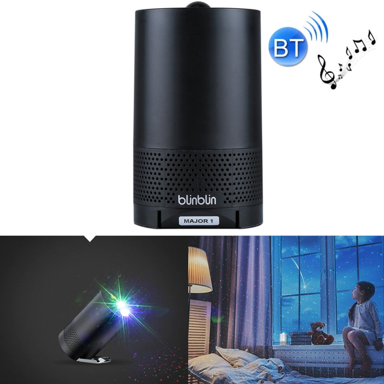 Blinblin Major 1 6W USB Charging Portable RGB Laser Projector Bluetooth Stereo Sound Speaker