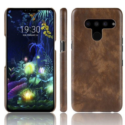 Shockproof Litchi Texture PC + PU Protective Case for LG V50 ThinQ 5G, For LG V50 ThinQ 5G