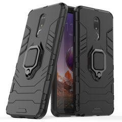 PC + TPU Shockproof Protective Case for LG Q Stylo 5, with Magnetic Ring Holder, For LG Q Stylo 5