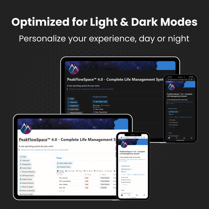 The PeakFlowSpace™ Ultimate Planner