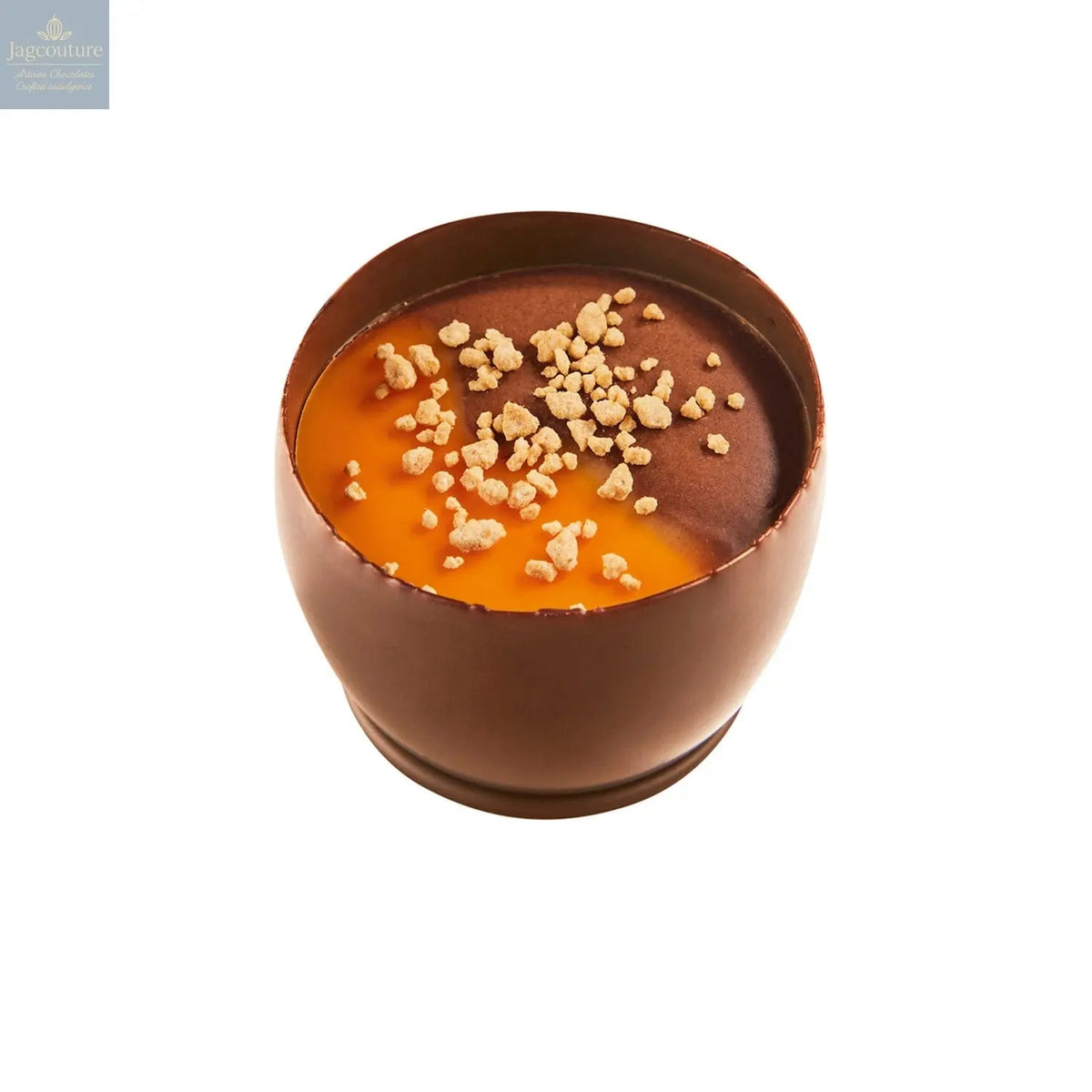 Lizzy - passion fruit ganache with a duo of passion fruit and dark ganache crème topping 14g