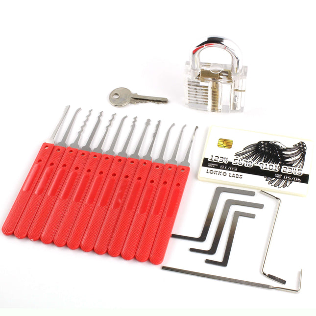 Lokko Lock Picking Kit - Lock Picks, Practice Lock, Spy Kit, Beginners Guide