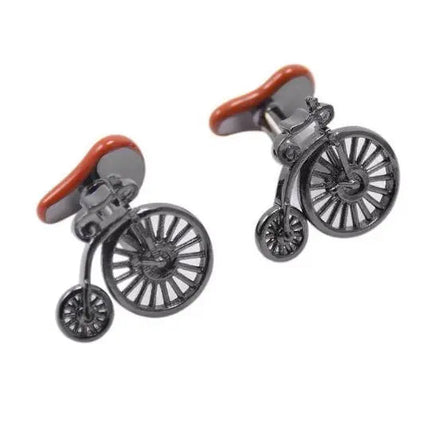 Luxury Retro Penny Farthing Bike Cufflinks