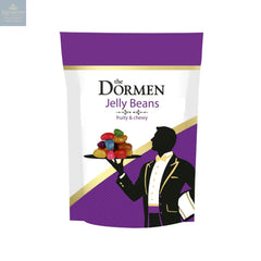 Luxury fruity and chewy jelly beans in pouch