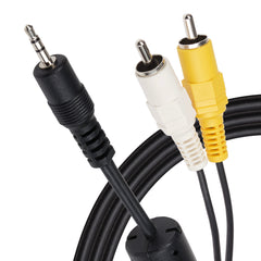 Maplin 2.5mm 3 Pole Jack Plug to Twin 2 Pole RCA Phono Jack Plug Cable - Black, 1.8m