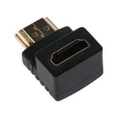 Maplin 90 Degree Fixed Angle HDMI Male to HDMI Female Adapter - Black