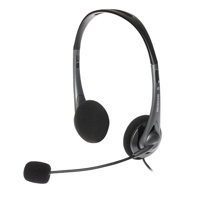 ProSound USB-A Stereo Headset with Electret Condenser Boom Microphone & 1.2m Cable
