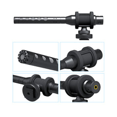 ProSound Shotgun Microphone Super Cardioid Electret Condenser 3.5mm Jack Cold Shoe Mount