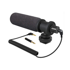 ProSound Shotgun Microphone Super Cardioid Electret Condenser 3.5mm Jack Cold Shoe Mount