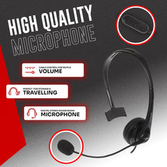 ProSound Single Ear Mono USB-C Headset Boom Microphone Noise Cancellation