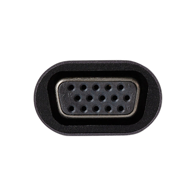 Maplin USB-C to VGA Female Connector Full HD @60Hz Adapter - Silver, 16cm
