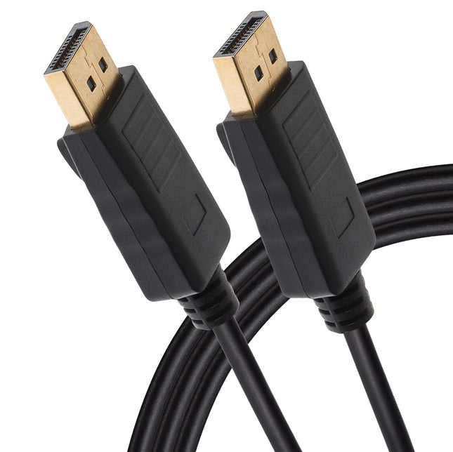 Maplin Premium 4K Ultra HD DisplayPort to DisplayPort Cable - Black