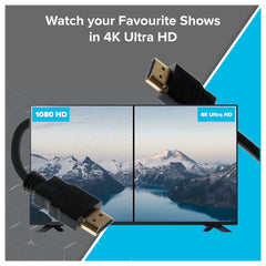 Maplin HDMI to HDMI 4K Ultra HD Cable - Black, 1.5m