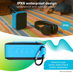 Maplin Waterproof Portable Bluetooth Speaker with Carabiner Clip