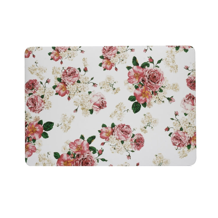 For 2016 New Macbook Pro 15.4 inch A1707 Chinese Rose Pattern Laptop Water Decals PC Protective Case