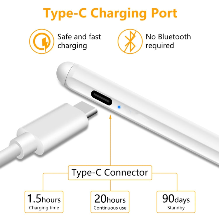 1.4-2.3mm Magnetic Design Superfine Nib Prevent Accidental Touch Handwritten Capacitive Screen Stylus Pen