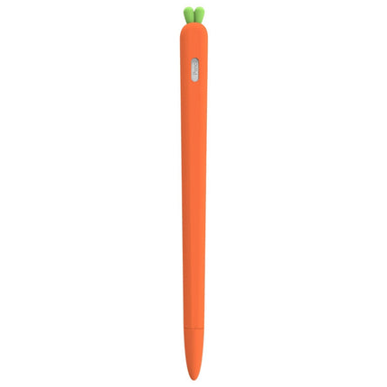 LOVE MEI For Apple Pencil 2 Carrot Shape Stylus Pen Silicone Protective Case Cover, For Apple Pencil 2