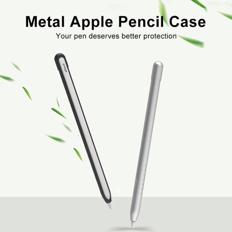 Metal Matte Non-slip Stylus Pen Protective Case for Apple Pencil 2, For Apple Pencil 2