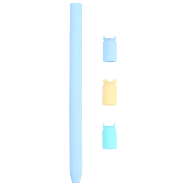 4 in 1 Stylus Pen Cartoon Animal Silicone Protective Case for Apple Pencil 1, For Apple Pencil 1