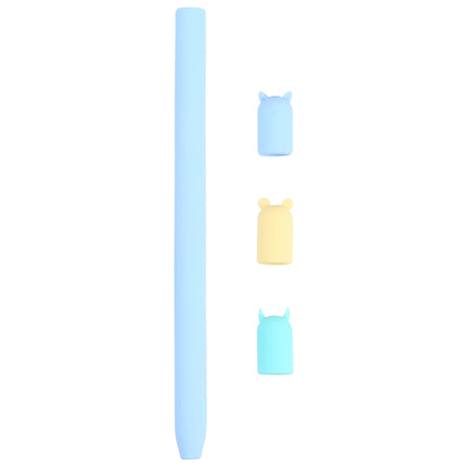 4 in 1 Stylus Pen Cartoon Animal Silicone Protective Case for Apple Pencil 1, For Apple Pencil 1