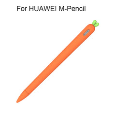 Cute Carrot Liquid Silicone Protective Cover with Pen Cap & Nib Cover for Huawei M-Pencil