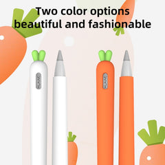 Cute Carrot Liquid Silicone Protective Cover with Pen Cap & Nib Cover for Huawei M-Pencil