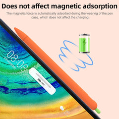 Cute Carrot Liquid Silicone Protective Cover with Pen Cap & Nib Cover for Huawei M-Pencil