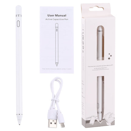 Universal Active Capacitive Stylus Pen(White)