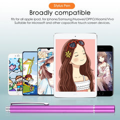 Universal Silicone Disc Nib Capacitive Stylus Pen, Stylus Purple, Stylus Red, Stylus Rose Red, Stylus Silver, Stylus Sky Blue, Stylus Black, Stylus Green, Stylus Gold, Stylus Blue