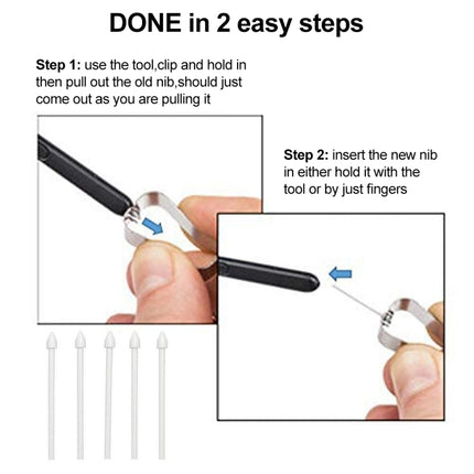 6 in 1 Universal Stylus Pen Replacement Pencil Tips For Samsung Galaxy Tab S8 / S7 / S6 / Galaxy Note20 / Note10 / S23 Ultra / S22 Ultra, For Samsung Galaxy Tab S8 / S7 / S6 / Galaxy Note20 / Note10 / S23 Ultra / S22 Ultra