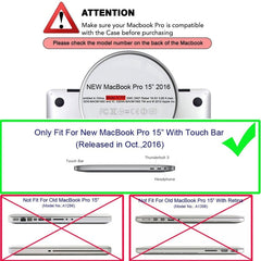 ENKAY Hat-Prince 2 in 1 Frosted Hard Shell Plastic Protective Case + US Version Ultra-thin TPU Keyboard Protector Cover for 2016 New MacBook Pro 15.4 inch with Touchbar (A1707), 15.4 inch with Touch Bar US Version, 15.4 inch with Touch US Version������...