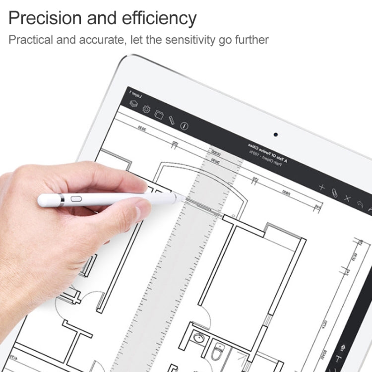 WIWU P339 USB Charging Universal Tablet PC Capacitive Pen Stylus Pen, Compatible with IOS & Android System Devices, USB Charging Universal White, USB Charging Universal Black
