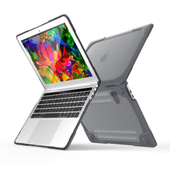 For Macbook Pro 13.3 inch (A1708) & with Touchbar (A1706) Laptop TPU + PC Folding Shockproof Protective Case with Holder, For Macbook Pro 13.3 inch with Touch Bar