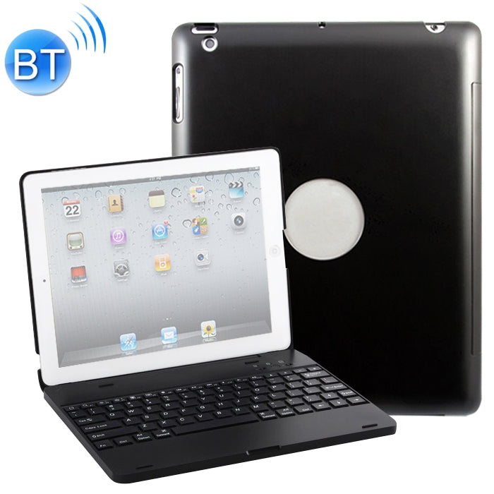 P2095 For iPad 4 / 3 / 2 Laptop Version Aluminum Alloy Bluetooth Keyboard Tablet Case