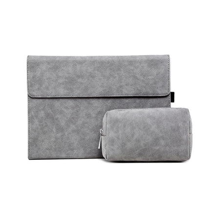 For Microsoft Surface Pro 7 / 7+ South African Sheepskin Magnetic Horizontal Flip Leather Case + Power Supply Bag with Pen Slot & Holder, Case + Power Supply Bag