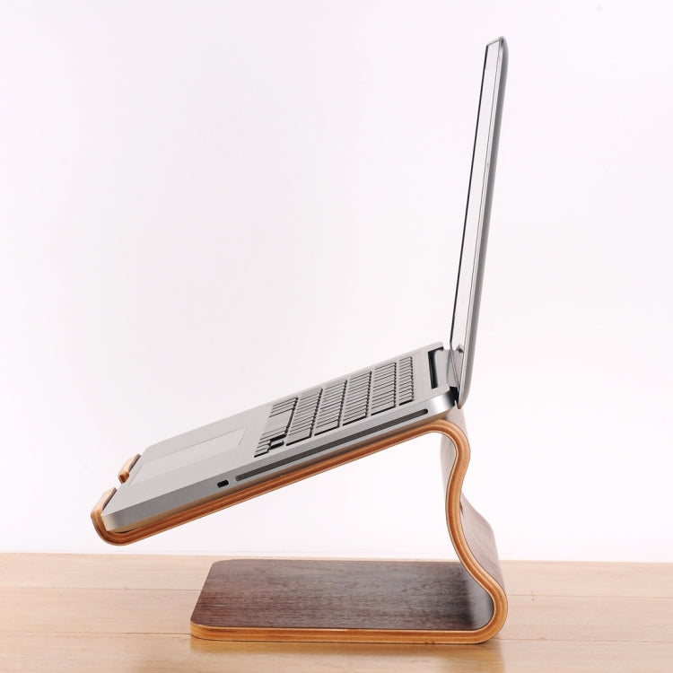 SamDi Artistic Wood Grain Desktop Heat Radiation Holder Stand Cradle for Apple Macbook, ASUS, Lenovo, Walnut, White Birch