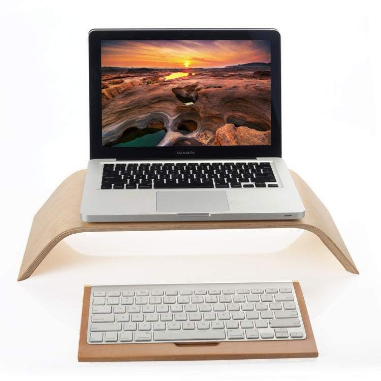 SamDi Artistic Wood Grain Desktop Holder Stand Cradle for Apple Macbook, ASUS, Lenovo, MBC6006A, MBC6006B