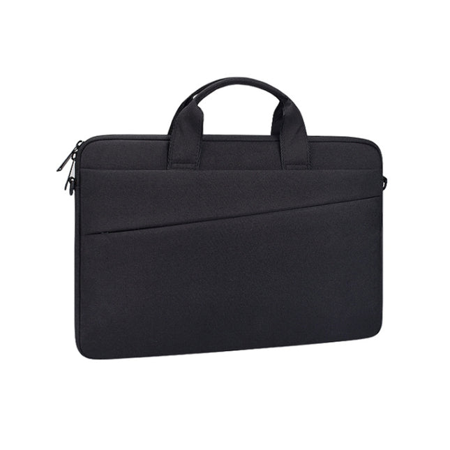 ST03S 15.4 inch Double Side Pockets Wearable Oxford Cloth Soft Handle Portable Laptop Tablet Bag, 15.4 inch Black, 15.4 inch Pink, 15.4 inch Grey, 15.4 inch Deep Space Gray, 15.4 inch Navy Blue