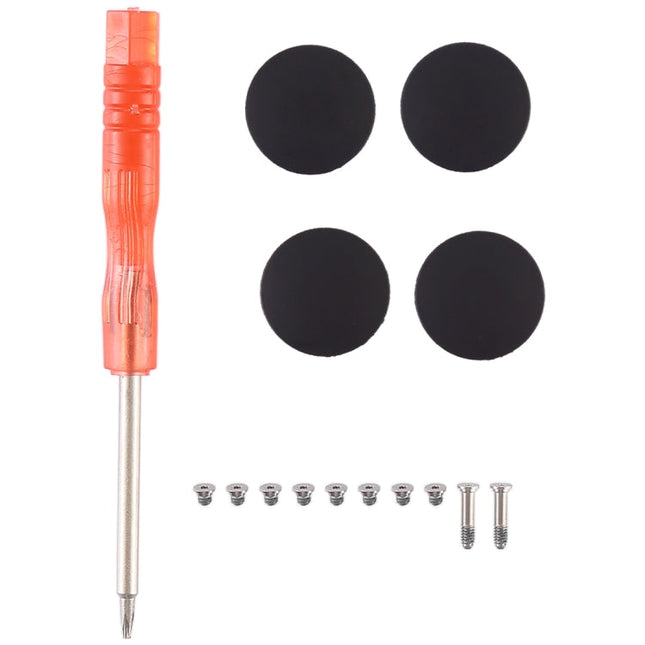 3 in 1/Set Bottom Rubber Cooling Mat + Screws + Screwdriver for Macbook Air 11 inch A1370 A1465 (2010-2018), A1370