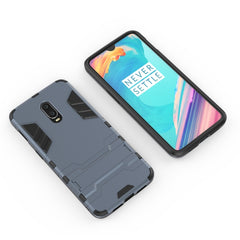 Shockproof PC + TPU  Case for OnePlus 6T, with Holder, For OnePlus 6T