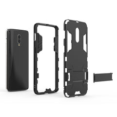 Shockproof PC + TPU  Case for OnePlus 6T, with Holder, For OnePlus 6T