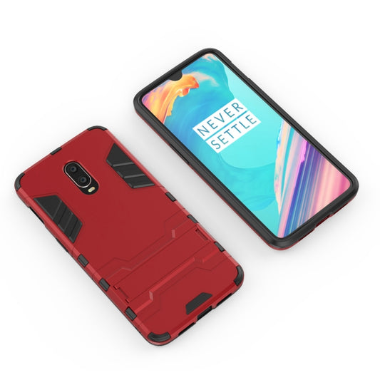 Shockproof PC + TPU  Case for OnePlus 6T, with Holder, For OnePlus 6T