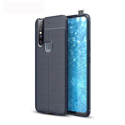 Litchi Texture TPU Shockproof Case for Vivo V15